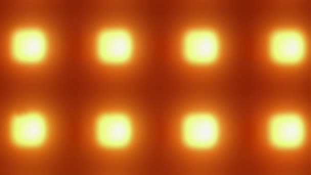 Неонові лампи проектора світяться і змінюють яскраві кольори — стокове відео