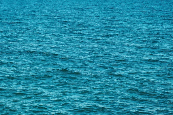 Sea Surface Dark Blue Water Sunny Day — Foto de Stock