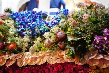 Sri Harmandir Sahib decorated with millions of flowers for Prakash Purab of Sri guru Granth sahib.