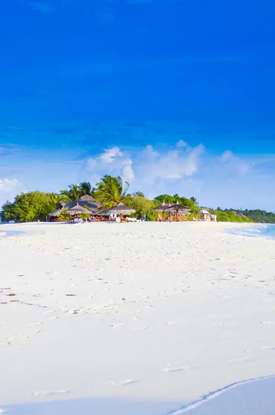 Tropical Beach Island Maldív-szigetek — Stock Fotó