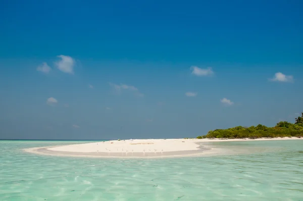 Paradiso tropicale, spiaggia paradisiaca, Maldive Foto Stock Royalty Free