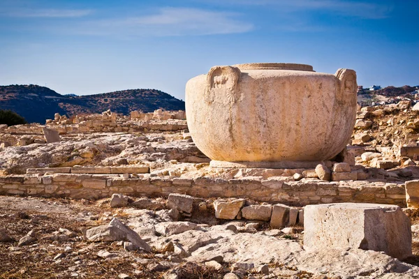Büyük sanatsal antik Yunan taş jub Limasol, Kıbrıs — Stok fotoğraf