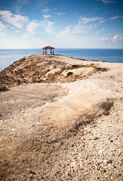 Uitkijkpunt over de baai in Cyprus — Stockfoto