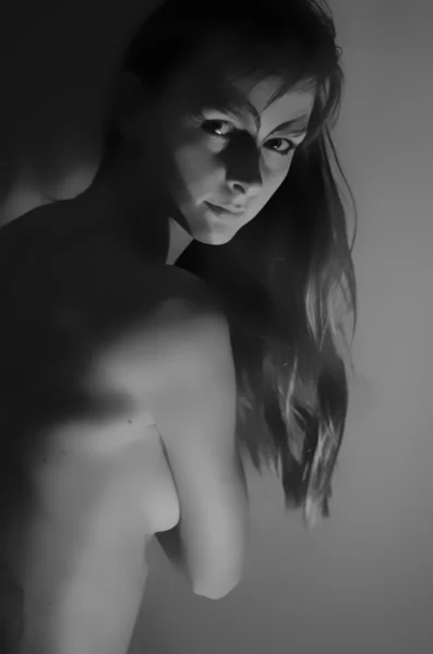 Mujer con espalda desnuda — Foto de Stock