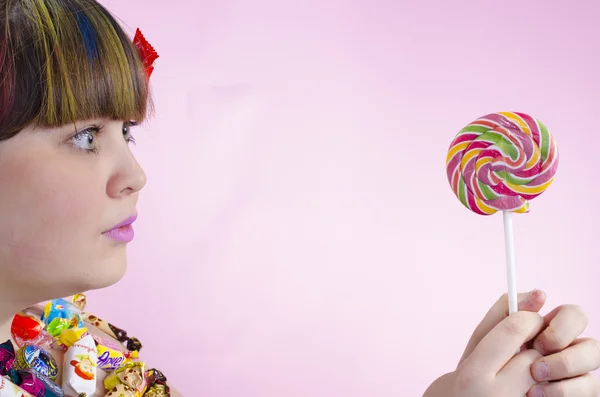 Candy lány — Stock Fotó