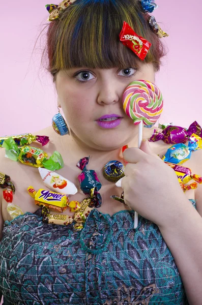 Candy girl — Stockfoto