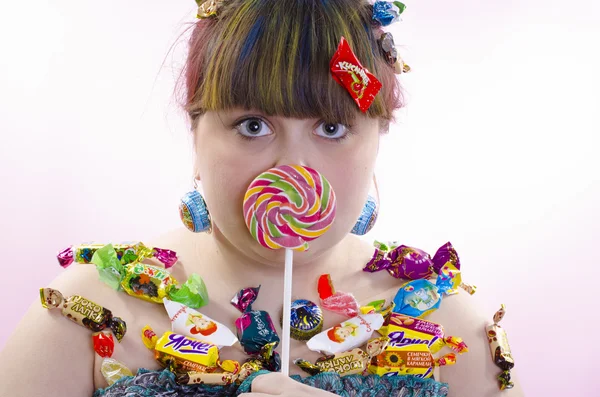 Candy lány — Stock Fotó