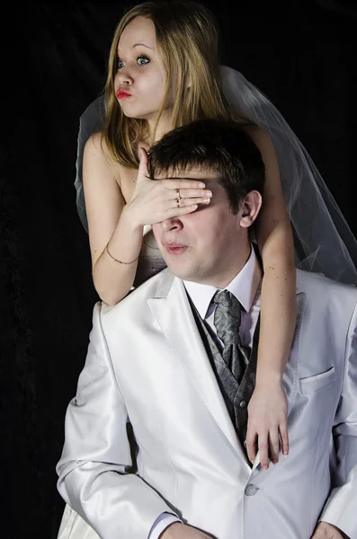 The bride and groom — Stock Photo, Image