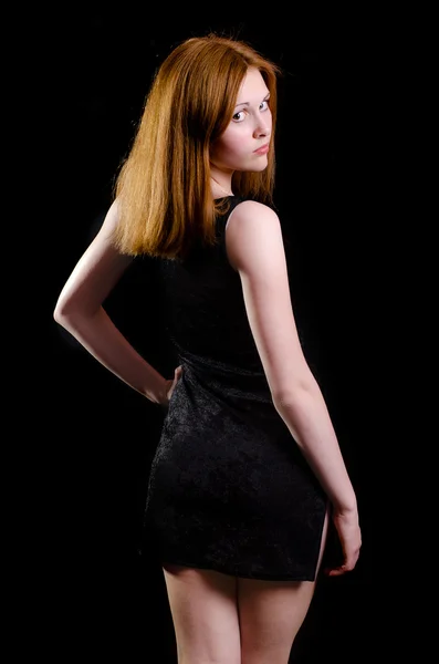 siyah bir kız portresi