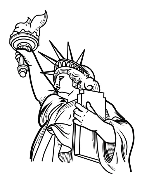 Иллюстрация статуи свободы — стоковое фото