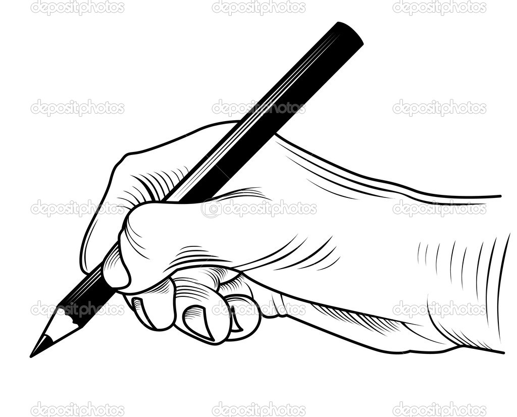 Illustration of Writing Hand
