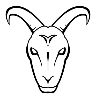 keçi vektör çizim