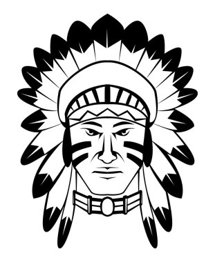 Apache 'nin vektör illüstrasyonu