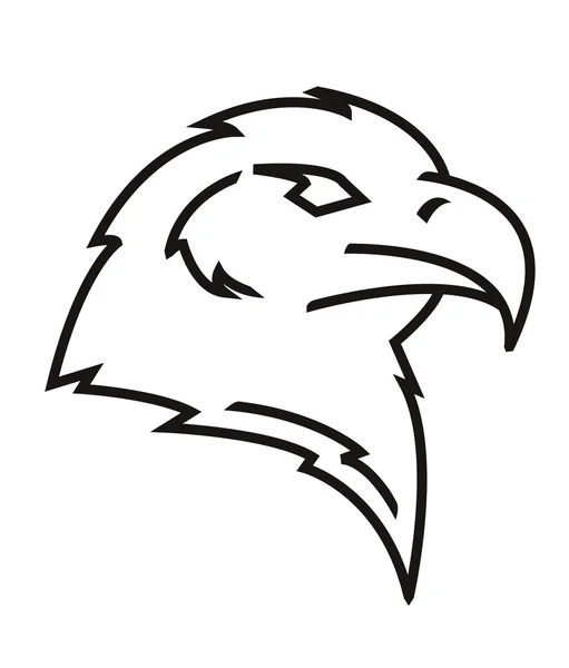 Vector illustration of eagle head — Stock Vector