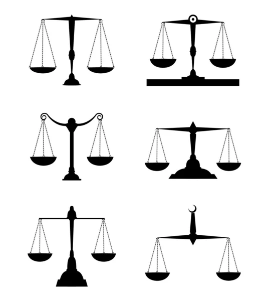 Adalet ölçek vektör çizim — Stok Vektör