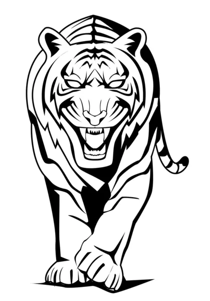 Ilustración vectorial del tigre — Archivo Imágenes Vectoriales