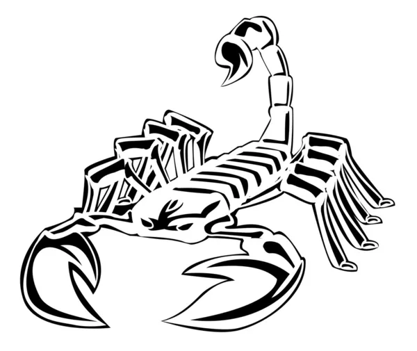 Ilustração vetorial do escorpião — Vetor de Stock