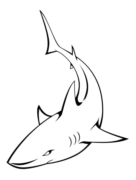 Illustration vectorielle du requin — Image vectorielle