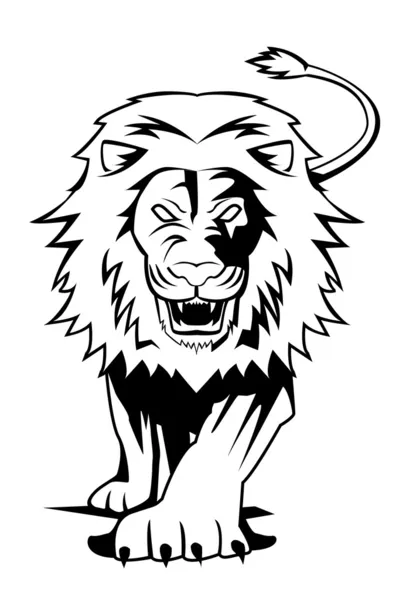 Vector illustration of lion — Stock Vector