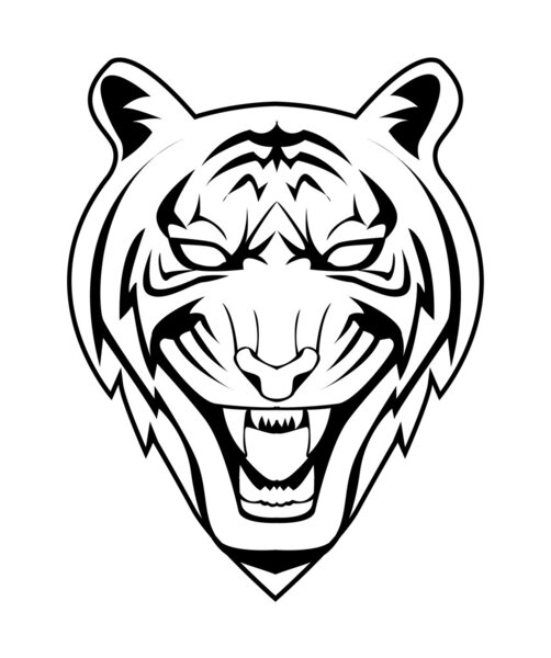 Vector illustration of tiger