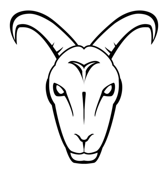 Ilustración vectorial de cabra — Vector de stock