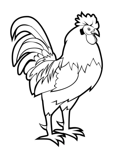 Ilustración vectorial del gallo — Archivo Imágenes Vectoriales