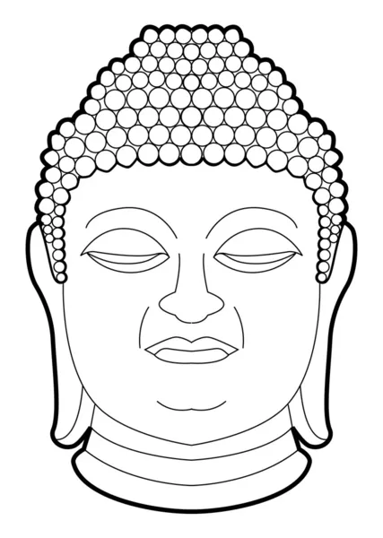 Vektor illustration av buddha — Stock vektor