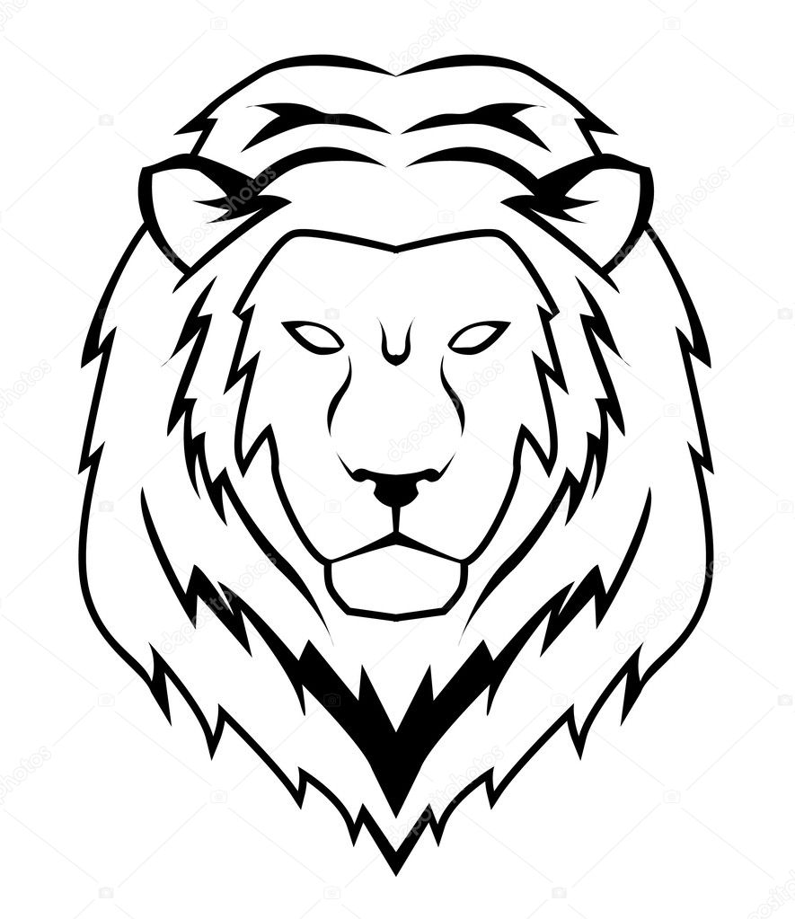 Vector illustration of lion face Stock Vector Image by ©indomercy2012  #35270659