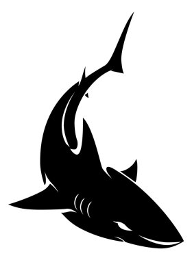Illustration of shark sign
