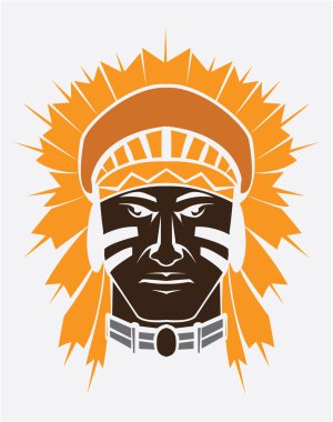 apache maskot çizimi