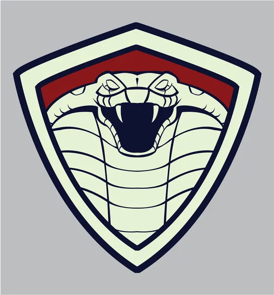 Illustratie van cobra embleem — Stockvector