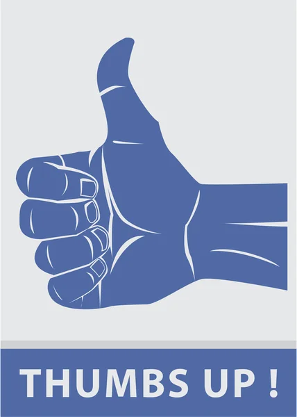 Illustration of thumbs up! — Stock Vector
