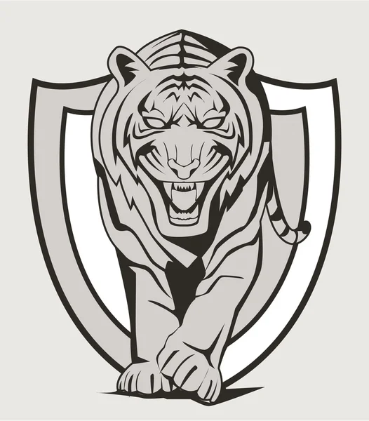 Illustration des Tigers — Stockvektor