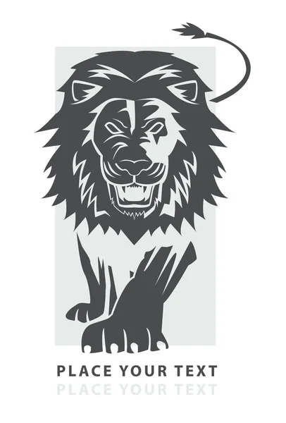 Иллюстрация знака льва — стоковый вектор
