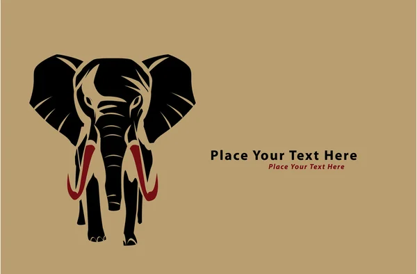 Illustration de l'éléphant — Image vectorielle