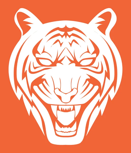 Illustrazione di Tiger Face — Vettoriale Stock