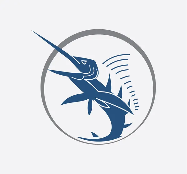 Ilustración del pez aguja — Vector de stock