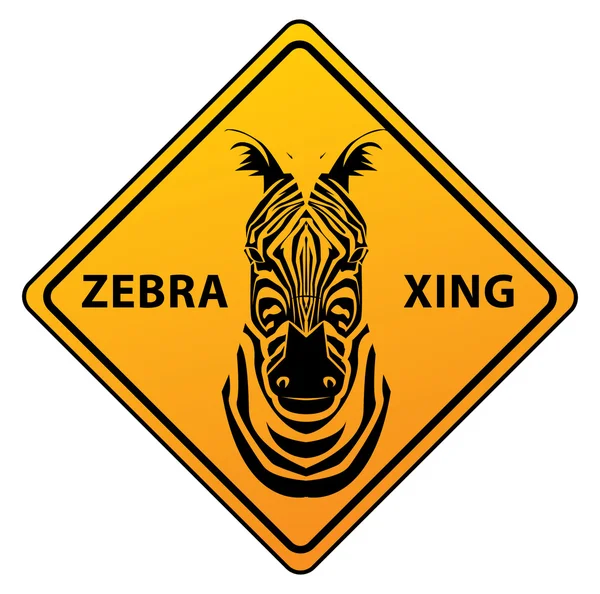 Ilustración del signo de cebra — Archivo Imágenes Vectoriales