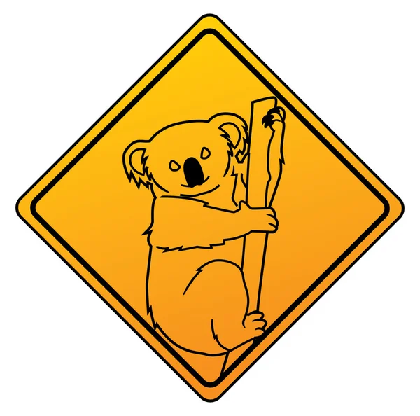 Ilustrace symbolu koala — Stockový vektor