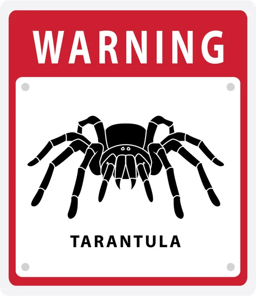 Ilustrace tarantule znamení — Stockový vektor
