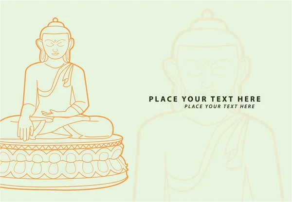 Illustration av tian tan buddha — Stock vektor