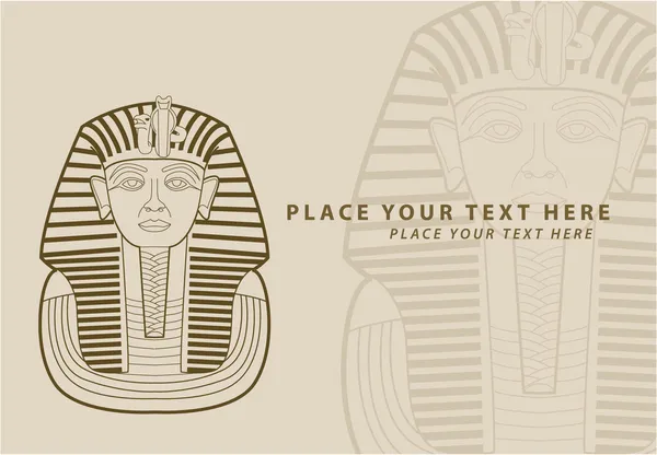 Illustration of pharaoh — Stock Vector