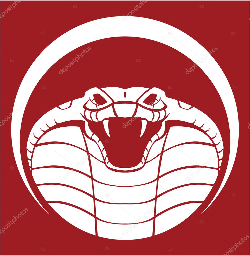Illustration of cobra emblem