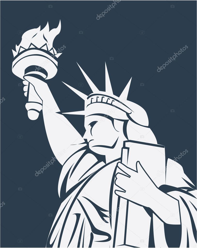 Illustration of liberty symbol