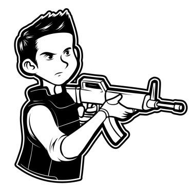 siyah beyaz küçük askerler