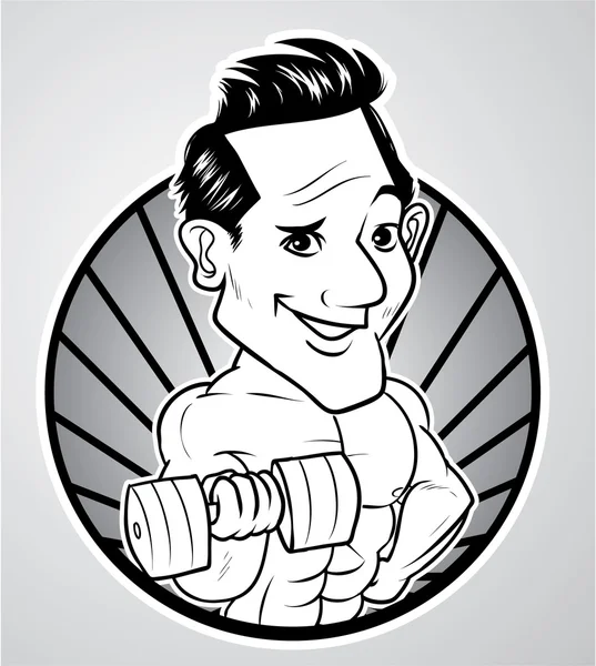 Bodybuilder — Stock Vector