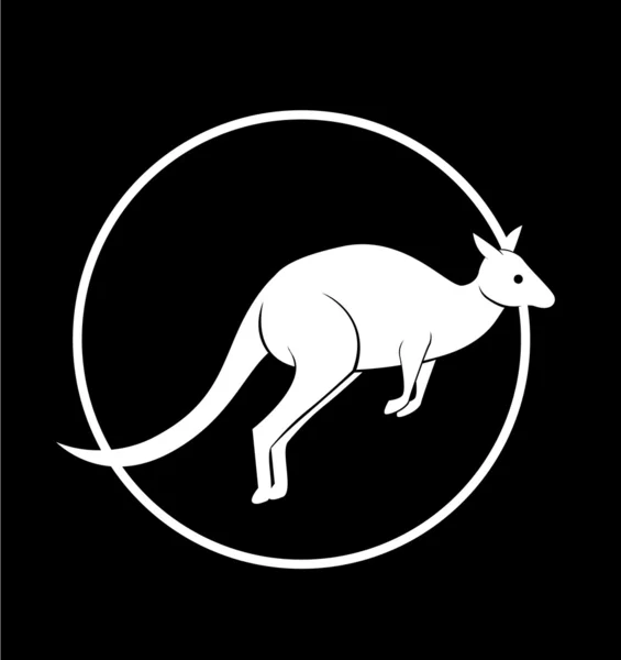 Ілюстрація силуету кенгуру — стоковий вектор