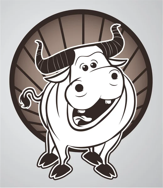 Illustratie van koe — Stockvector