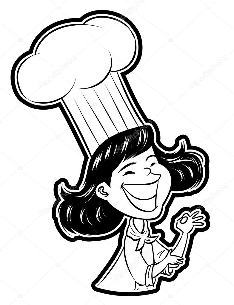 Download Illustration of Female Chef — Stock Vector © indomercy2012 ...