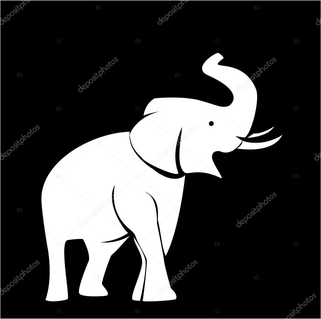 Illustration of elephant silhouette